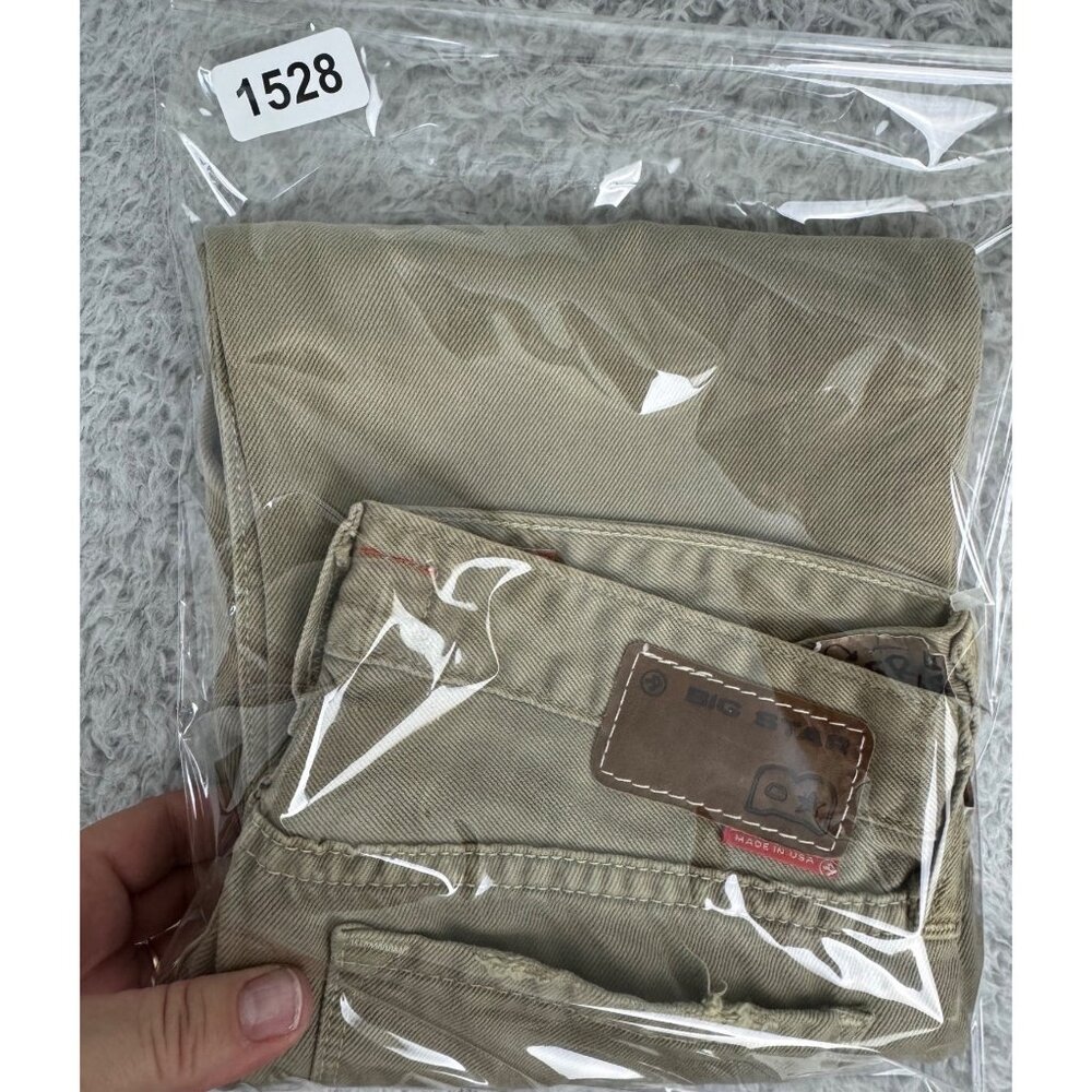 Womens Capri Pants Big Star Size 25R Beige Cotton Denim Made In USA Casual Wear - Picture 16 of 16